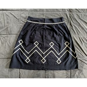 Ann Taylor Loft Pattern Skirt Size 14 100% Cotton